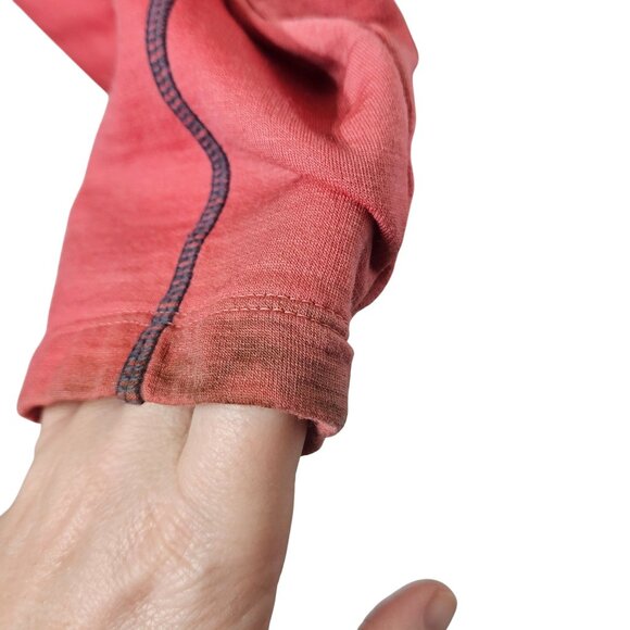 Icebreaker Merino Womens Pinkish Red Zip-Up Hoodie M Merino Wool‎ Gorpcore PNW - Picture 6 of 9